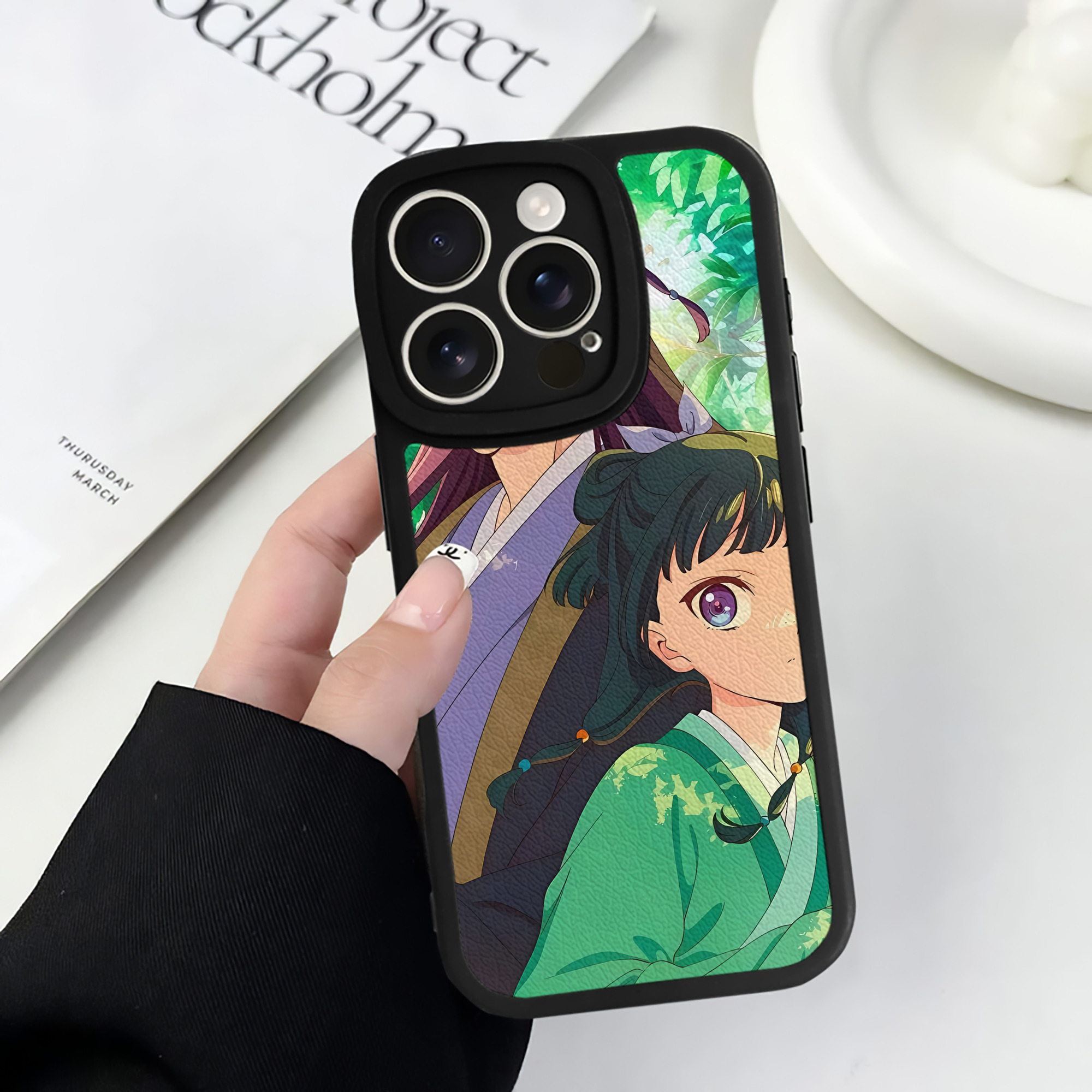 薬屋のひとりごと The Apothecary Diaries 【iPhone 16シリーズ対応】シリコンスマホケース（レザー調） 材質：シリコン